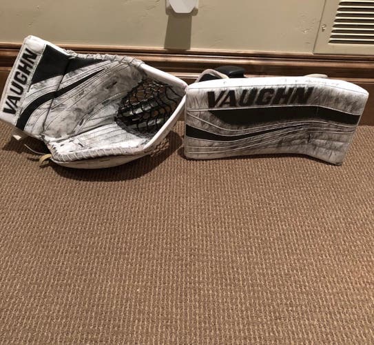 Used Regular Vaughn SLR Pro Glove and Blocker