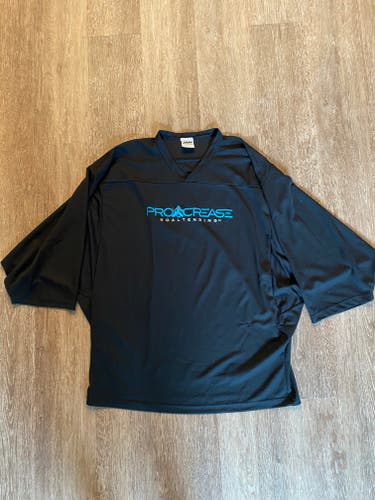 ProCrease Black Adult Unisex Used XL Goalie Cut Vaughn Jersey Pro Stock