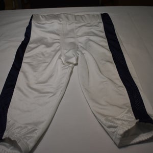Nike Team Football Game Pants, White/Blue, Large