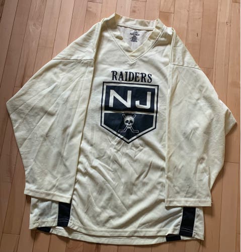 White Raiders Adult Large  Jersey