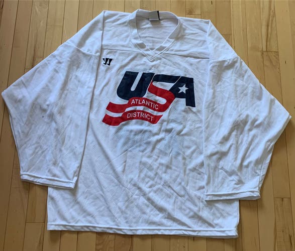 USA White Used Large Warrior Jersey