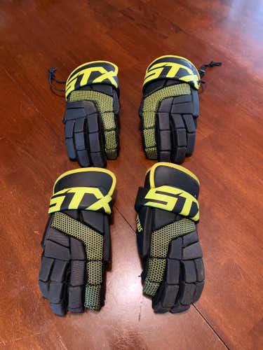 Used Player's STX Stallion 100 Lacrosse Gloves 10"