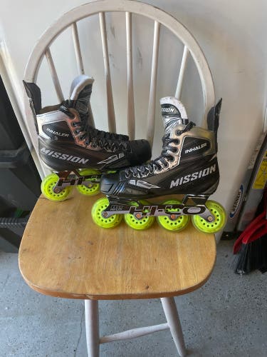 Used Mission Wide Width Size 6.5 Inhaler NLS4 Inline Skates