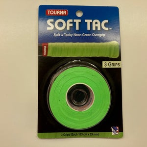 Tourna Soft Tac Green Overgrips 3 Pack