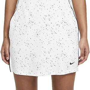 Nike Women's Dot Print 17" Golf Skirt XXL White CU9330