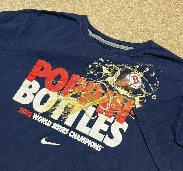 Boston Red Sox T Shirt Mens Large Adult Blue 2013 World Series