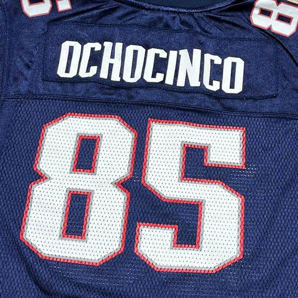 Chad Ochocinco New England Patriots Jersey Youth Large Kids Blue