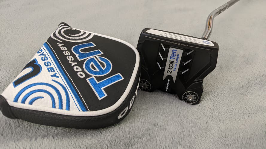Used Men's Odyssey Right Handed Mallet Ten 2-Ball Stroke Lab Putter Putter 35"