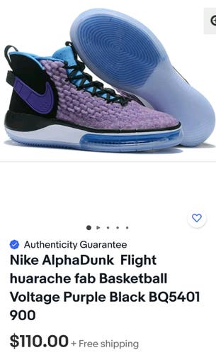 Used Men's Size 7.5 (Women's 8.5) Nike Hyperdunks Shoes