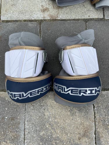 Navy Lacrosse - New Large Maverik Max Arm Pads