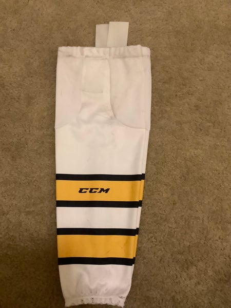White Used Medium CCM Custom Socks