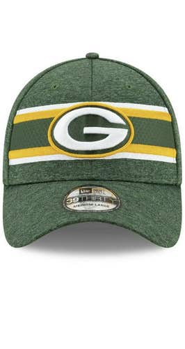 NWT new ERA green bay packers 39THIRTY onfield cap HAT M/L stretch fit