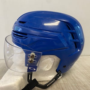 Warrior Alpha One PRO Hockey Helmet Pro Stock Small Marine Blue Oakley Visor 8213