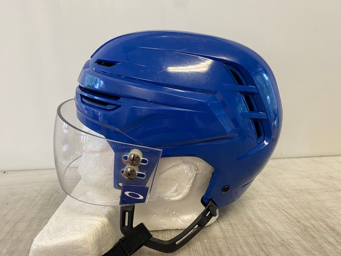 Warrior Alpha One PRO Hockey Helmet Pro Stock Small Marine Blue Oakley Visor 8213