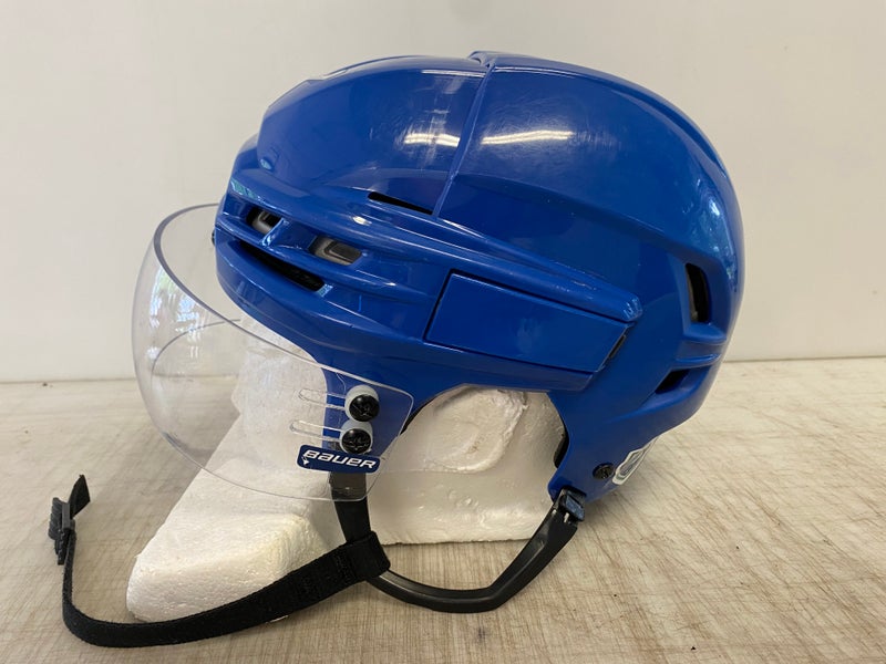 CCM Tacks 910 Pro Stock Hockey Helmet Bauer Visor Combo Marine Blue