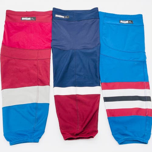 4 Pack Colorado Avalanche Reebok Edge Hockey Socks-XL