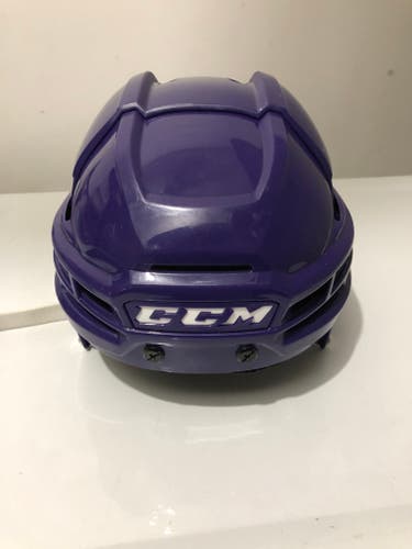 LA Kings Game Used Small Reverse Retro CCM Super Tacks X Helmet Pro Stock Purple