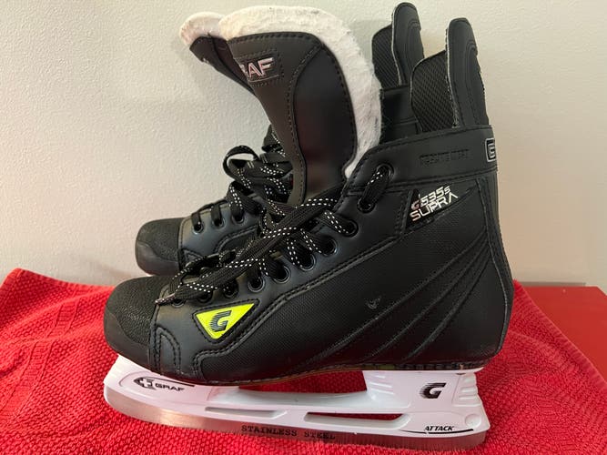 Senior Used Graf SUPRA 535S Hockey Skates Wide Width Size 10