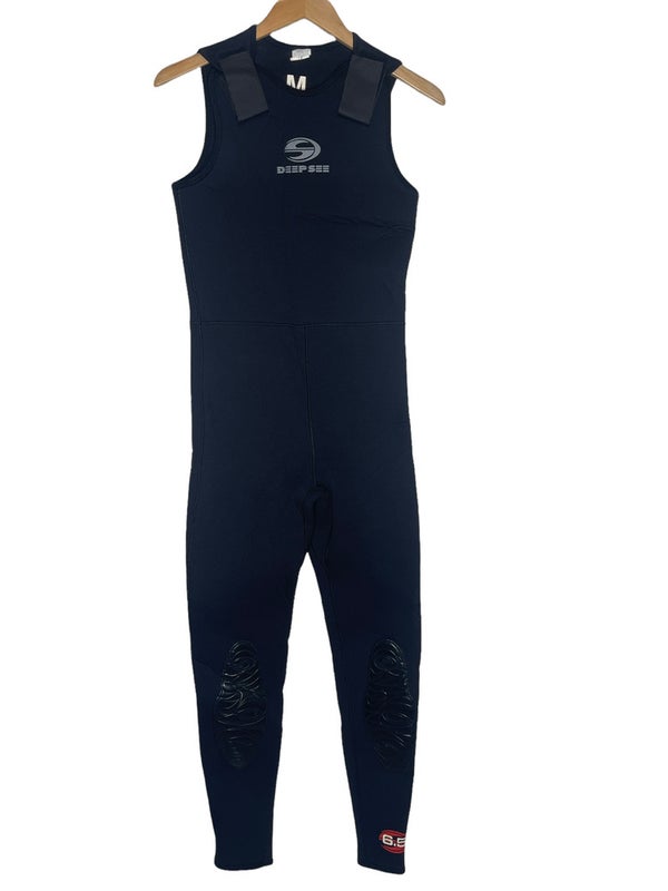 Deep See Mens Sleeveless Dive Wetsuit Size Medium 6.5mm Scuba Suit Long John