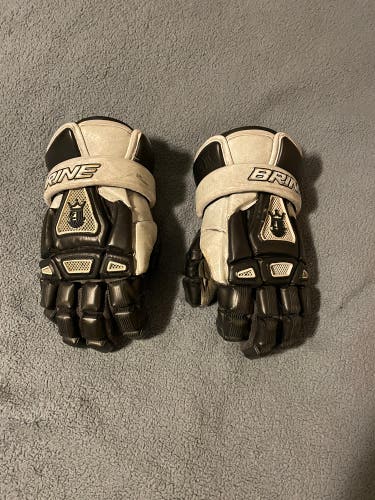Used Player's Brine 13" King III Lacrosse Gloves