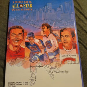 Vintage 1990 NHL All Star Game Program