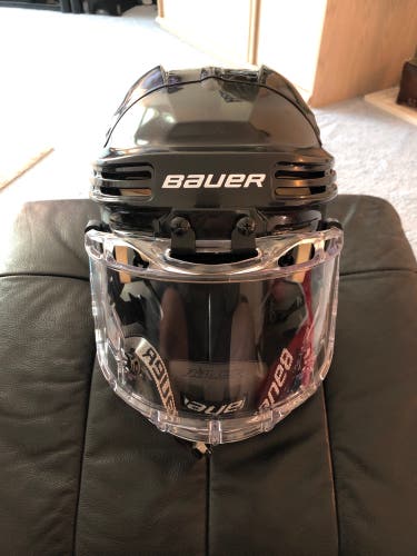 Bauer 4500 Hockey Helmet Black Large w/ Concept 3 Shield