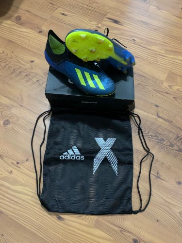 Blue Unisex Molded Cleats Adidas X 18.1 Cleats