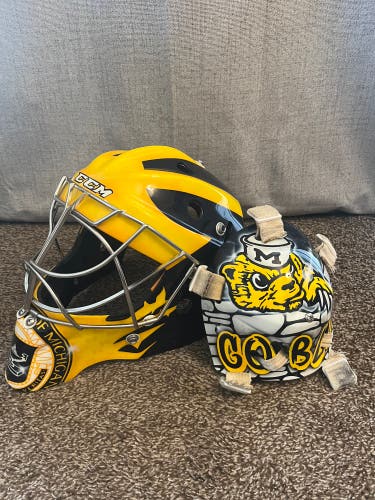 University of Michigan game used CCM Pro goalie mask
