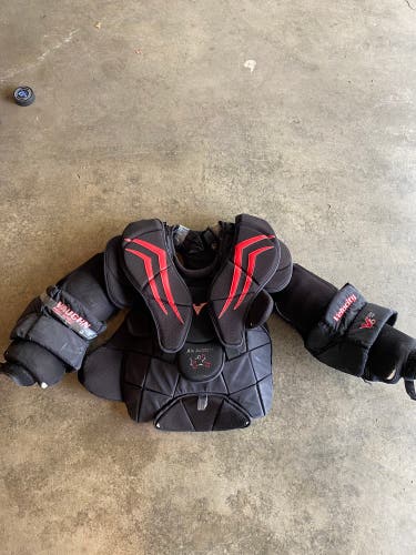 Used Large Vaughn  Velocity V6 Goalie Chest Protector