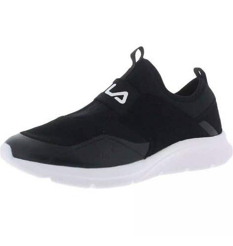 NIB Fila Accolade Evo Women’s Laceless Running Shoes Black Size 9