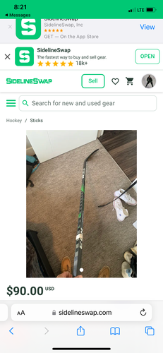 Intermediate Used Left Hand CCM RibCor Trigger 4 Pro Hockey Stick P28