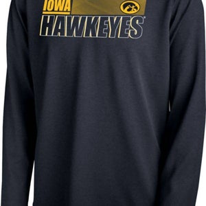 NWT nike Mens S/small iowa hawkeyes team issue Dri-Fit Legend LS Shirt tee/T-shirt