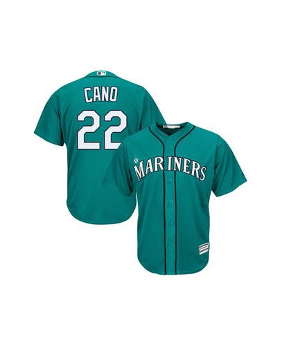 NWT youth large/L Seattle Mariners Majestic cool base jersey Robinson Cano #22
