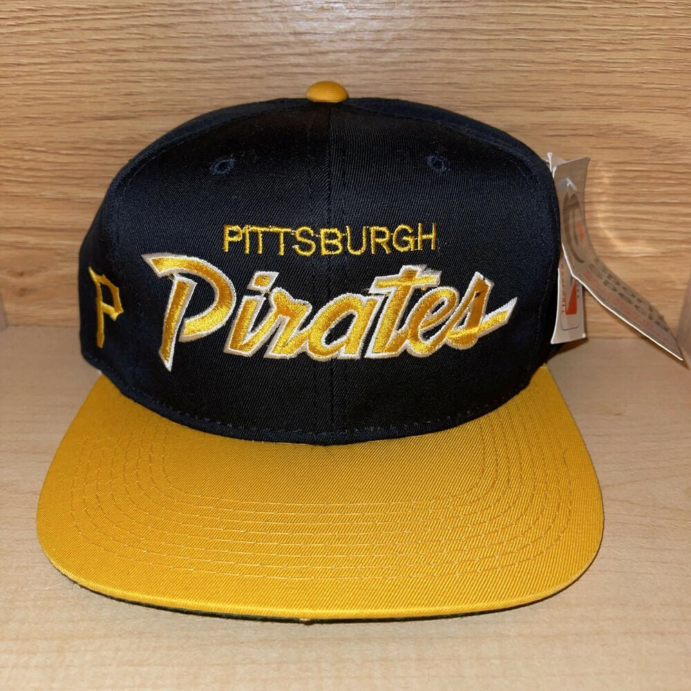 Pittsburgh Pirates Vintage Twins Enterprise Big Logo Snapback Cap Hat - NWT