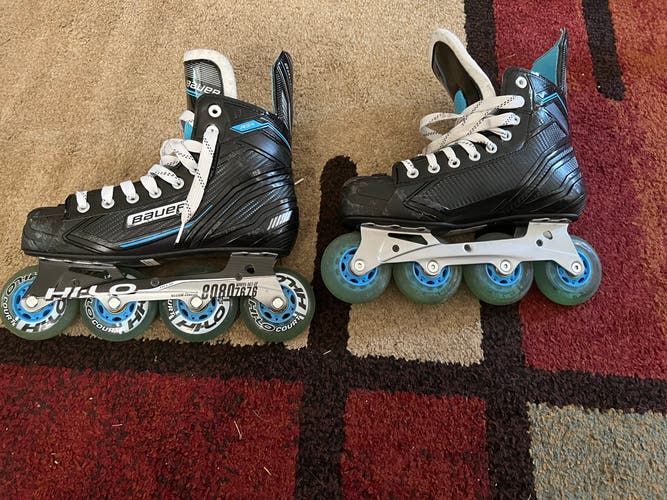 Used Size 7 BAUER RSX INLINE HOCKEY SKATES -SENIOR