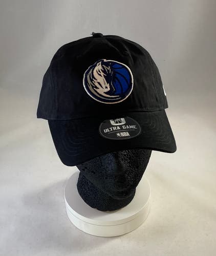 Ultra Game NBA Dallas Mavericks Black/Blue OSFA Adjustable Baseball Hat Luka New
