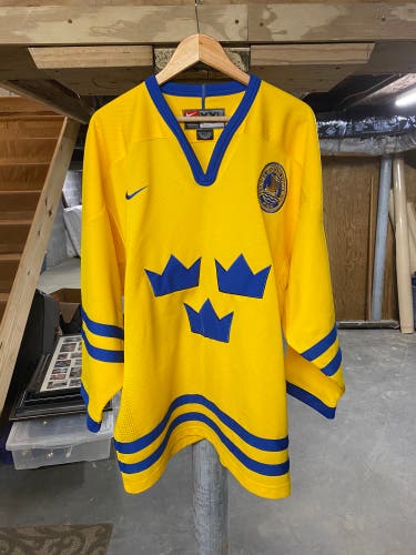 Official NHL Nike XXL Sweden Yellow Hockey Jersey