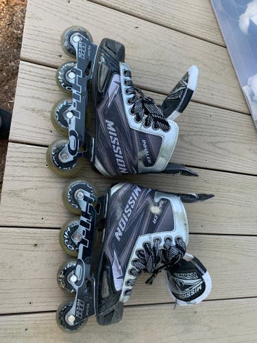 Used Mission Inhaler NLS5 Inline Skates Wide Width Size 2