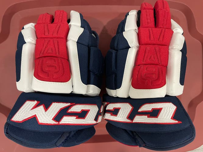 Team USA Washington Capital CCM U+ CL Hockey Gloves- Sr 13”