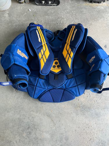 Used Large Vaughn Pro Stock Velocity VE8 Pro Goalie Chest Protector
