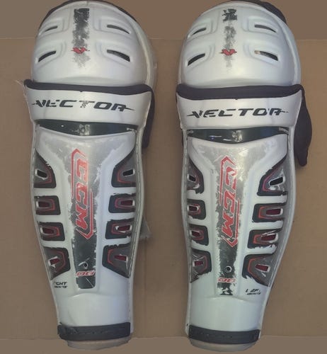 Junior 13" CCM Vector V08 Shin Pads Pro Stock