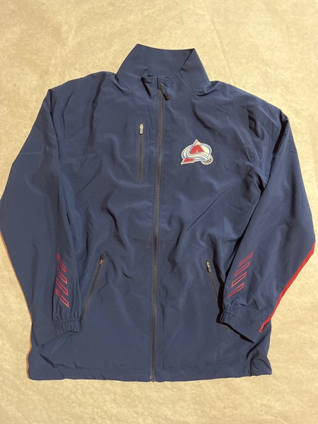 New Adidas Colorado Avalanche Team Issued Full Zip Large | SidelineSwap