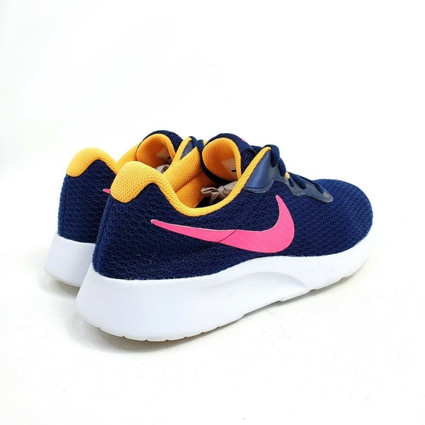 Nike Tanjun Womens Size 8.5 Running Shoes Navy Pink Orange CK0001-400 |