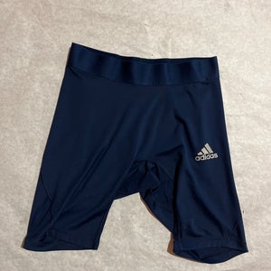 New Colorado Avalanche Blue Adidas ALPHASKIN Compression Shorts Size L