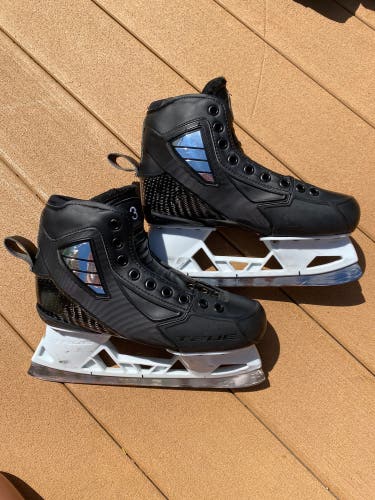 Used True Regular Width Pro Stock Size 5.5 Custom Hockey Goalie Skates