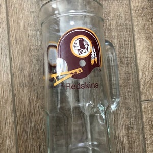Washington Redskins Football Beer Mug Stein - Fisher Peanut Tall Glass NFL