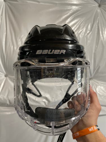 Used Large Bauer Re-Akt Helmet W/ Fitted Shield