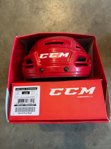 Pro Stock CCM HTRES 100 NOL Helmet Large Red used