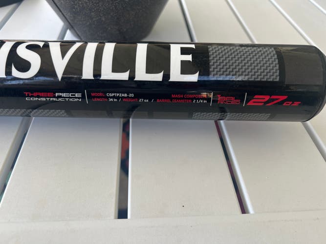 New 2020 Louisville Slugger Composite (-7) 27 oz 34"