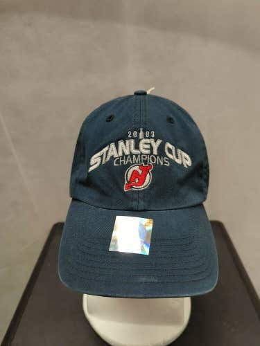 Retro 2003 New Jersey Devils Stanley Cup Champions Twins Enterprise Hat